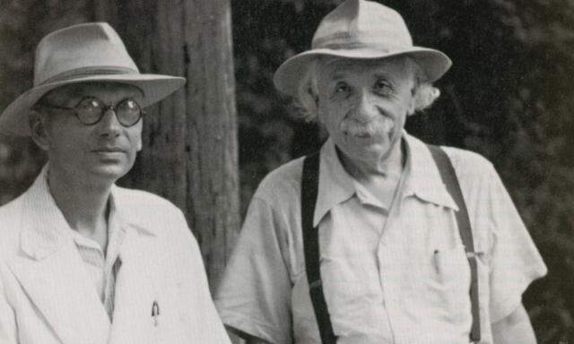 Zwei Freunde, zwei Genies: Kurt Gödel und Albert Einstein. 