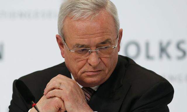 Volkswagen Chief Executive Winterkorn attends the annual news conference of Volkswagen in Berlin