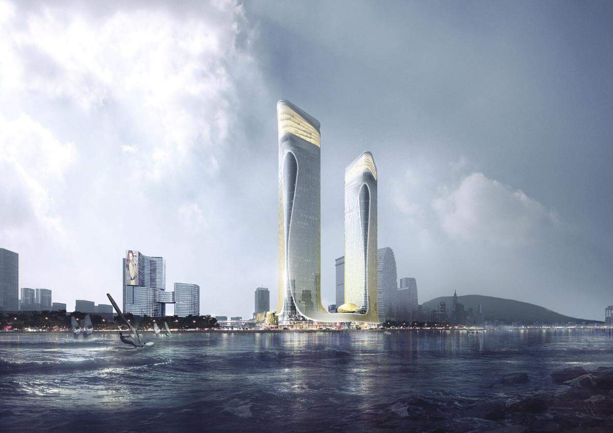 Hengqin MCC Headquarters Complex Zhuhai in China.