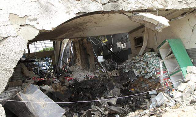 Archivbild: Anschlag auf ein Zeitungsgebäude in Nigeria