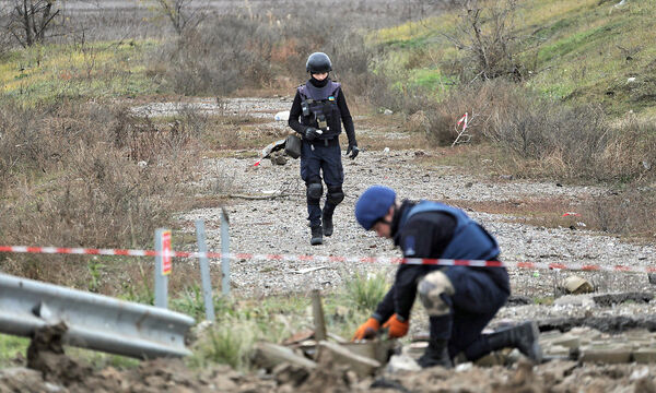 Minenräumer sind in der Region Cherson derzeit intensiv im Einsatz.