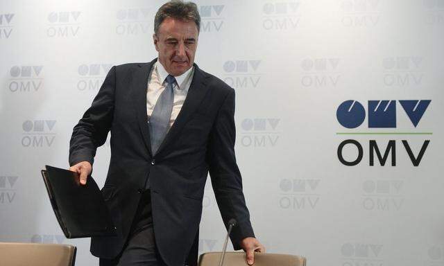 File photo of Chief Executive of OMV, Roiss arriving for a news conference in Vienna