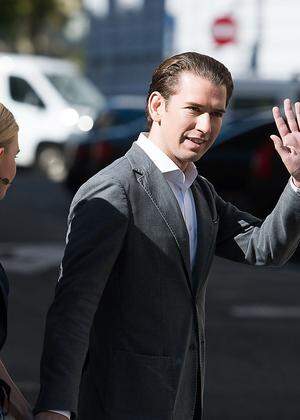 Sebastian Kurz ließ mitunter die Krawatte weg.