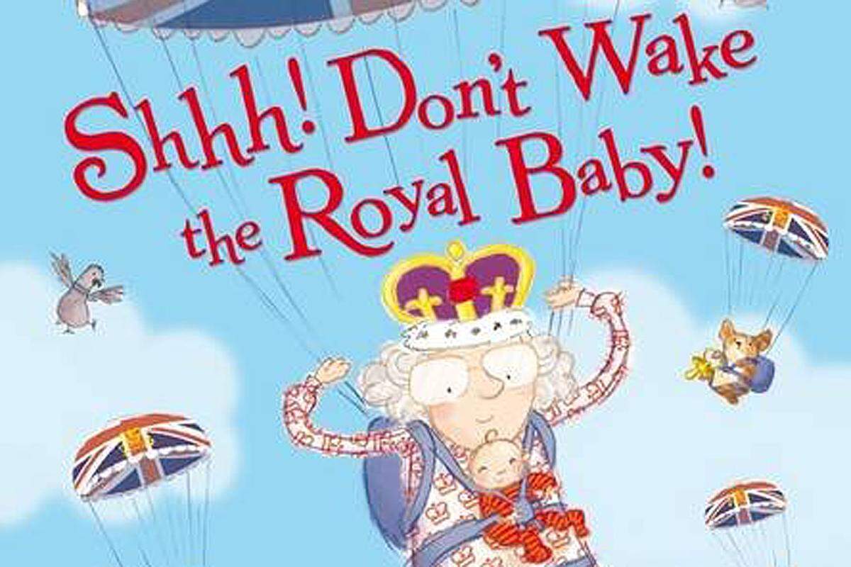 In "Shhh! Don't Wake the Royal Baby" von Martha Mumford kann das Neugeborene von Kate und William nicht einschlafen. Nicht einmal ein Fallschirmsprung mit der Queen scheint es zu beruhigen.