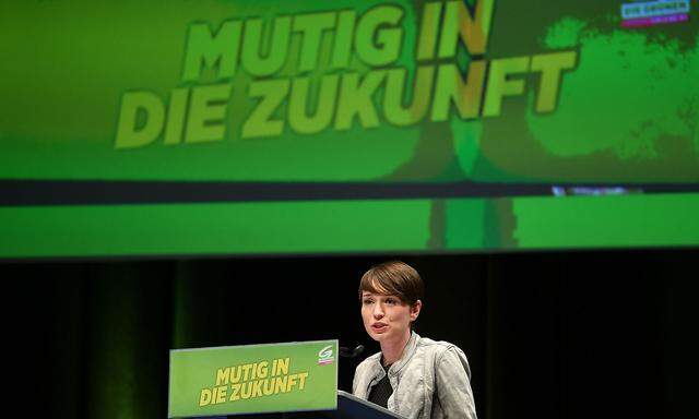 Sigrid Maurer am Bundeskongress der Grünen in Salzburg