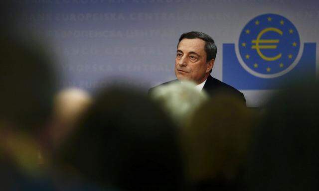EZB-Chef Draghi: Die „Gelddruckerei“ der Notenbanken stößt demnächst an selbst gesetzte Grenzen. 