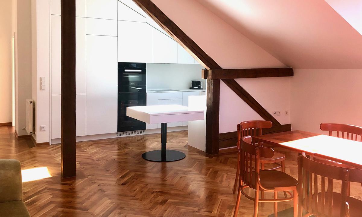 In Salzburg muss man aufgrund der historischen Bausubstanz niedrige Decken in Kauf nehmen.