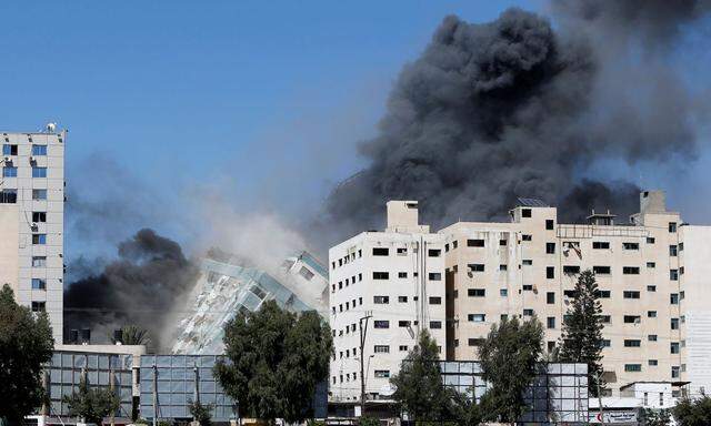 Die israelische Armee hat beim Beschuss des Gazastreifens am Samstag auch ein Gebäude internationaler Medien angegriffen.