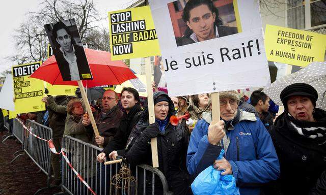 NETHERLANDS SAUDI PROTEST