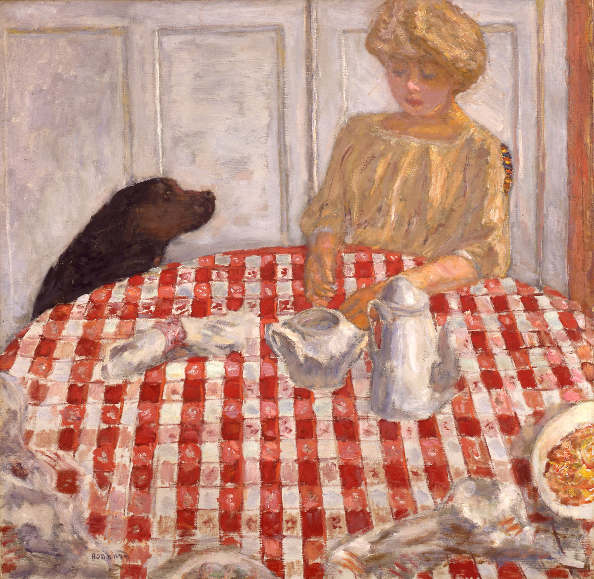 Pierre Bonnard: „Das karierte Tischtuch“, 1910