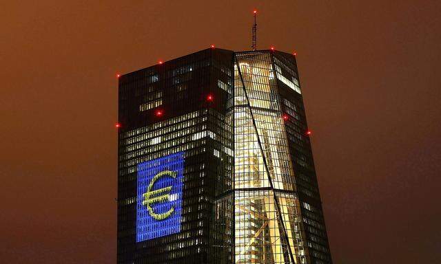 Das Hauptquartier der Europäischen Zentralbank in Frankfurt.