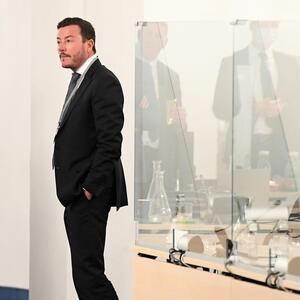 René Benko (hier im Jahr 2020 im Parlament-Ausweichquartier in der Hofburg) war bereits im Rahmen des Ibiza-U-Ausschusses vorgeladen worden.