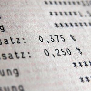 Zinsen auf einem Sparbuch