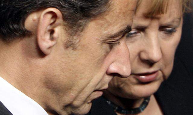 Nicolas Sarkozy und Angela Merkel.