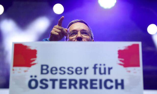 Freedom Party's rally ahead of Austria's parliamentary election in Vienna