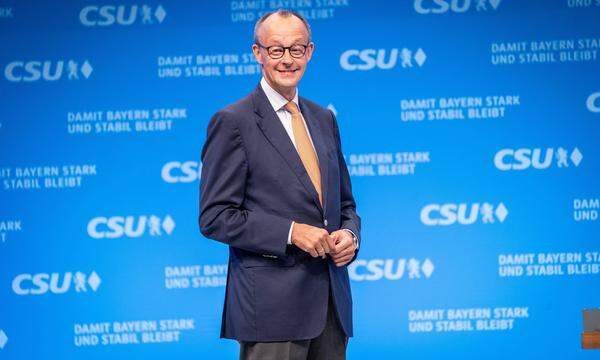 CDU-Chef Friedrich Merz beim CSU-Parteitag in München.