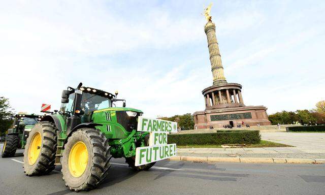 Bauernaufstand in Berlin: zu wenig zum Leben trotz hoher Subventionen. 