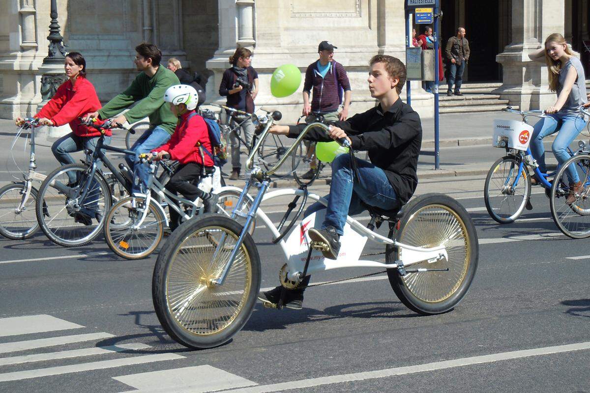 Die Ringstraße musste für die Initiative nicht gesperrt werden. Allerdings wurden die Radler von der Polizei begleitet, um die nötige Sicherheit zu gewährleisten. Die Radparade ist keine Wiener Erfindung, sondern folgt internationalen Vorbildern etwa in Berlin, Budapest oder New York.