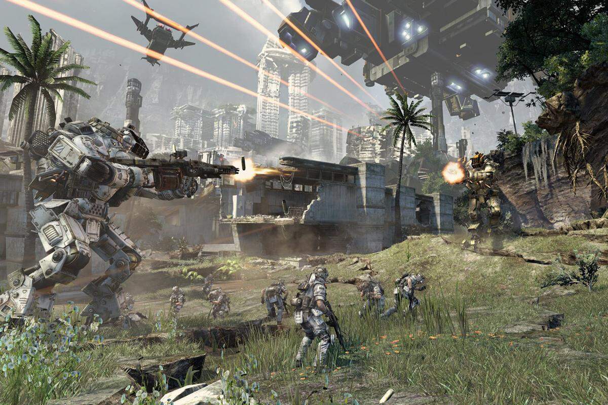 In der fernen Zukunft wird es weiterhin Krieg geben. Allerdings werden die Schlachtfelder der Zukunft von haushohen Kampfrobotern beherrscht. Diese „Titans“ getauften Kolosse sind Kernelement des für Xbox One und Windows-PCs erscheinenden Titanfall, das auf rasante Action setzt.