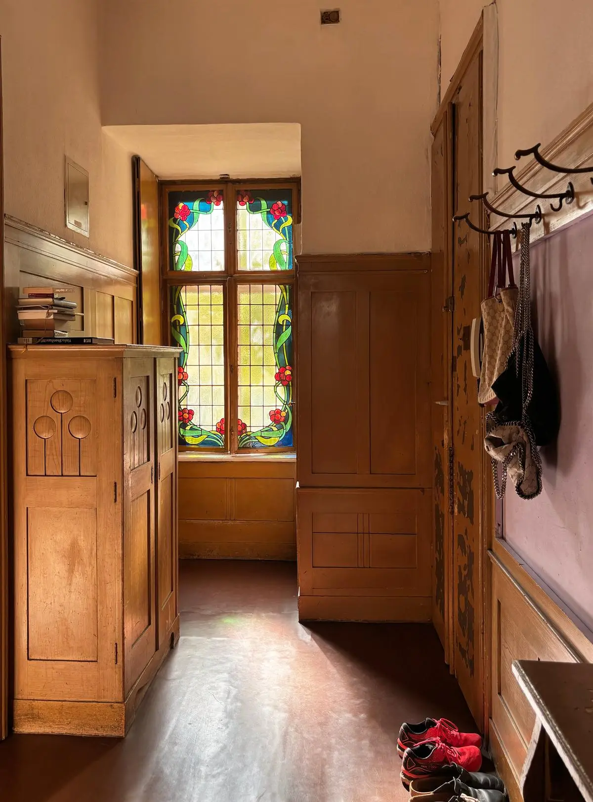 Window and furniture in Art Nouveau.
