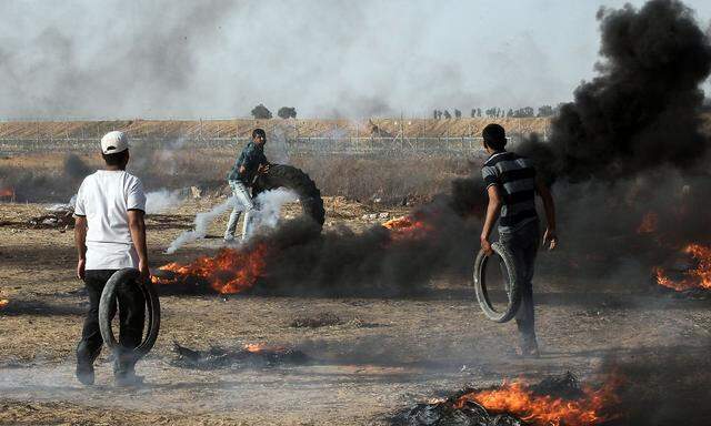 Archivbild: Unruhen an der Grenze zwischen dem Gaza-Streifen und Israel