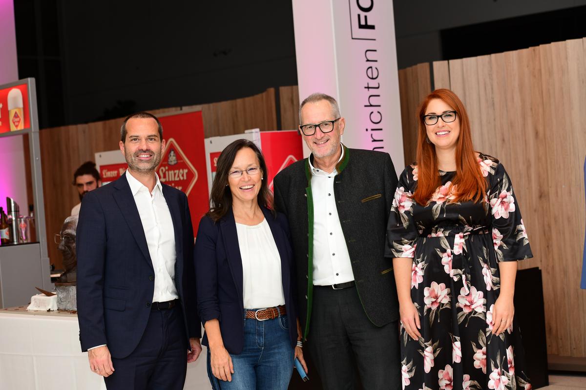 Alexander Kraus (G4S Secure Solutions), Katharina Kronsteiner (Test-Fuchs), Peter Gasser (Markas) und Sabina Kobal (Taylor Wessing).