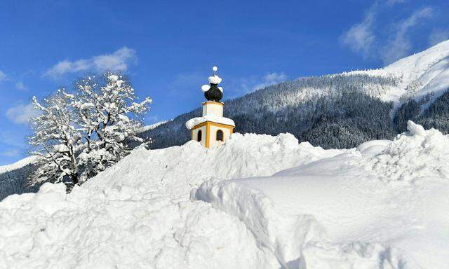 Am Freitag machte der Schneefall in Salzburg eine kurze Pause. 