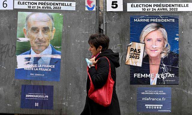 Was machen die Rechtsaußenparteien? Eric Zemmour und Marine Le Pen haben ähnliche Wählergruppen im Visier, können aber persönlich nicht wirklich miteinander.