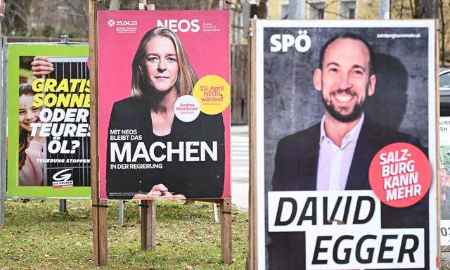 Symbolbild: Plakate für die Landtagswahl 