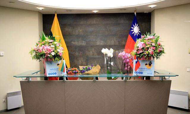 Taiwan hatte vor einigen Tagen in Vilnius eine Vertretung unter seinem eigenen Namen eröffnet.