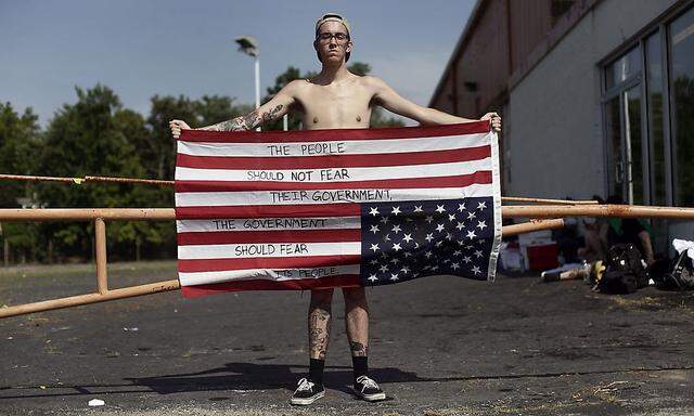 Jon Pirtle protestiert in Ferguson: 