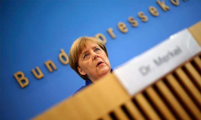 Angela Merkel bei ihrer Rede.
