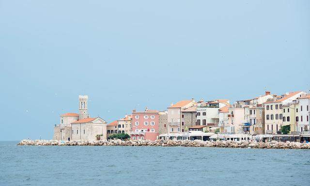 Die Seegrenze westlich der slowenischen Küstenstadt Piran ist umstritten.