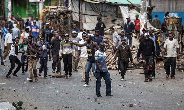 Kikuyu bei den Zusammenstößen in Nairobi