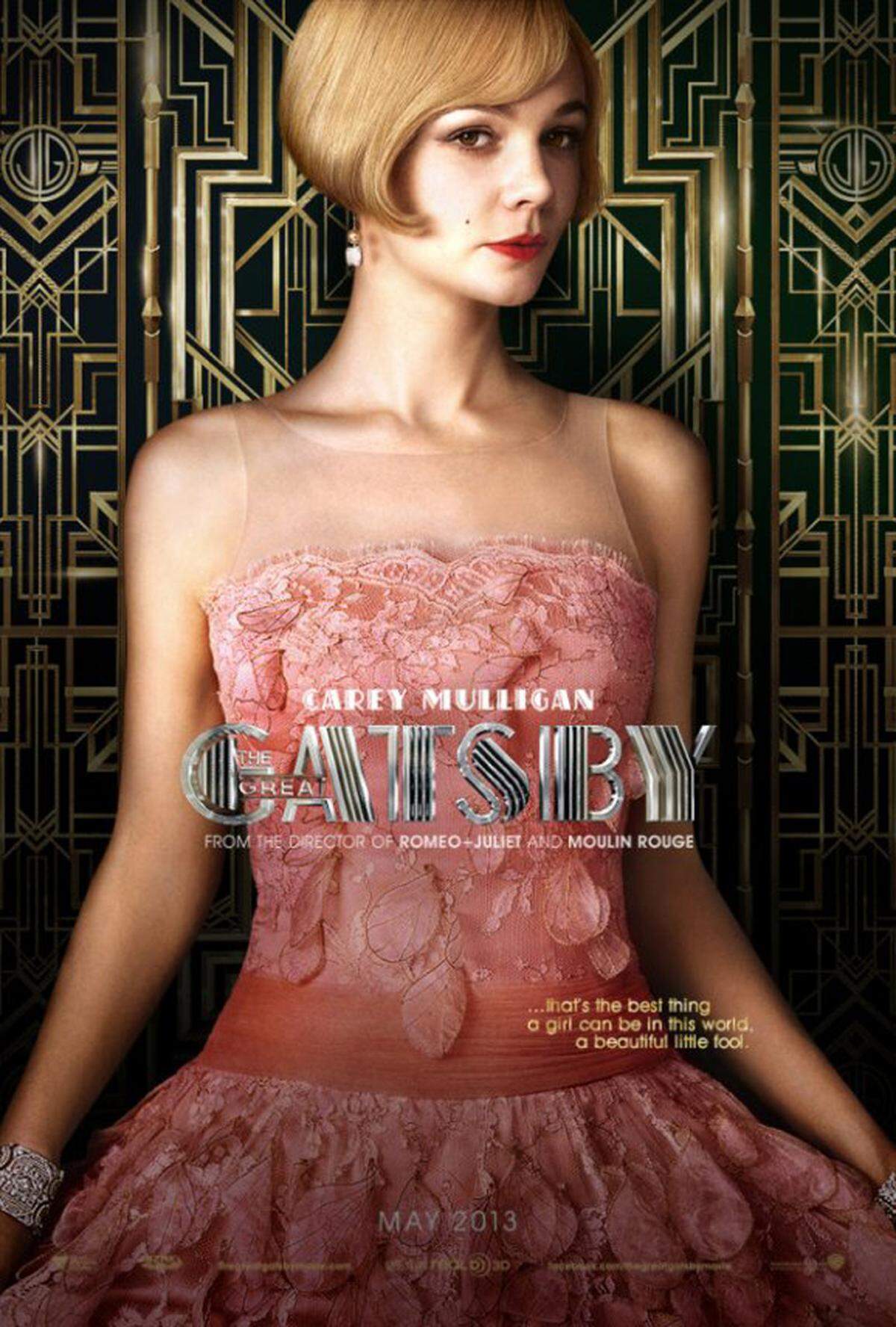 Kostüm- und Modeliebhaber warten bereits seit Monaten auf die Verfilmung von "Der große Gatsby". In den Hauptrollen: Carey Mulligan und Leonardo DiCaprio, unter anderem in Mode von Prada.