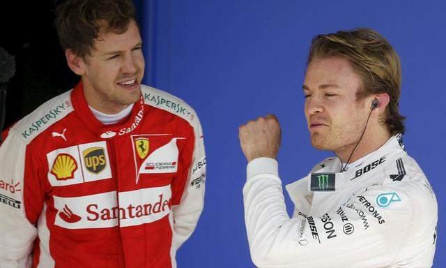 Sebastian Vettel und Nico Rosberg.