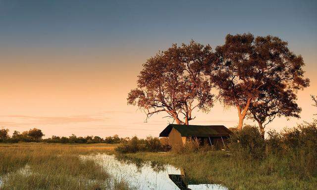 Luxuscamp im Selinda Reservat, Botswana