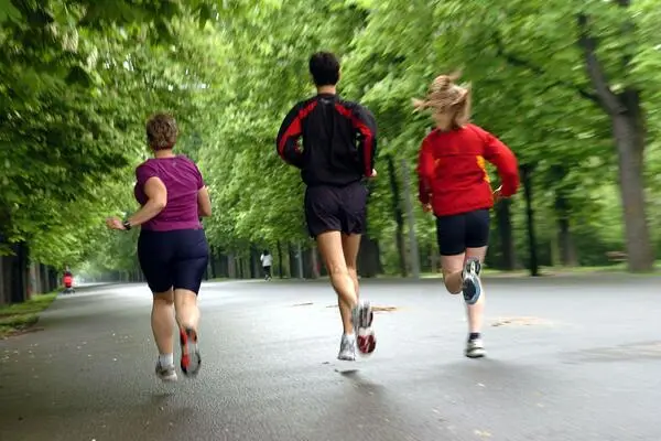 Runners in Prater Hauptallee