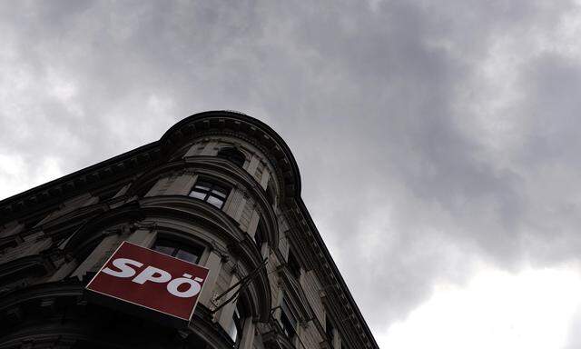 Dunkle Wolken über der SPÖ- Parteizentrale.
