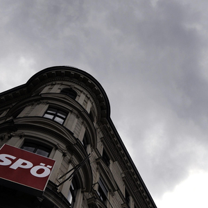 Dunkle Wolken über der SPÖ- Parteizentrale.