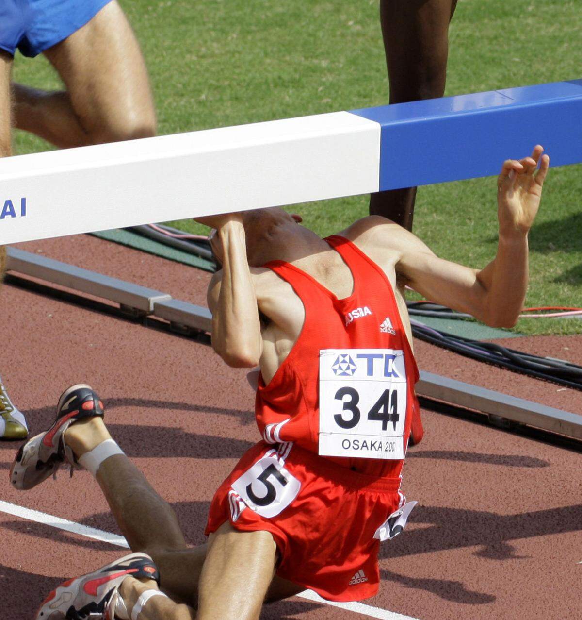 Günther Weidlinger, 3000 Meter Hindernis bei der WM in Osaka 2007.  