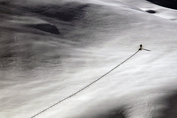 Für manche Skitourengeher zählt in erster Linie der Weg nach oben. Unterwegs in den Kitzbüheler Alpen.