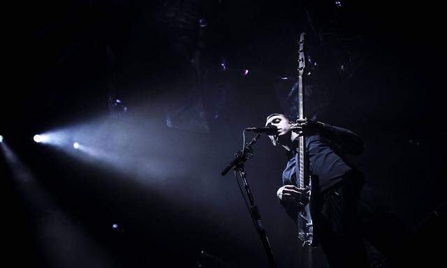 Italy The XX Music Concert in Milan The English indie rock band The XX pictured on stage as they pe