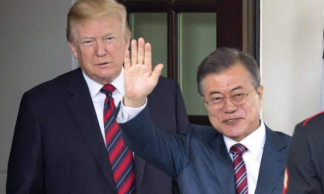 Donald Trump und Moon Jae-in.