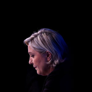 Marine Le Pen liegt in den Umfragen für den ersten Wahlgang vorne.
