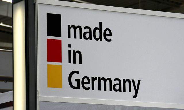 made in Germany - Schild auf der CeBIT 2008 in Hannover