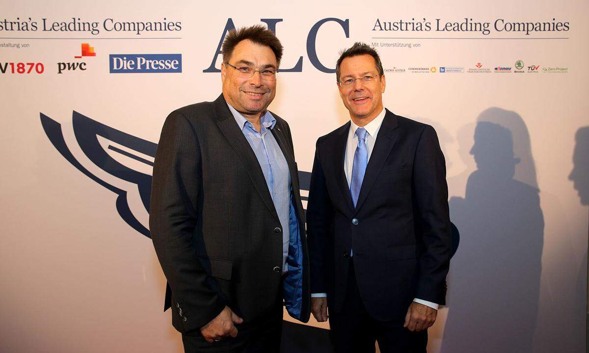 Lapp Austria-Geschäftsführer Klemens Dolzer (l.) mit "Presse"-ALC-Leiter Hans Pleininger