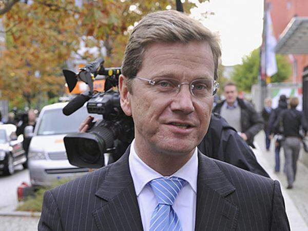 FDP-Chef Guido Westerwelle, der als künftiger deutscher Außenminister gehandelt wird.