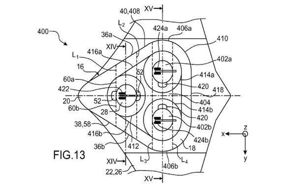 Auf dem Papier zeigen die Ingenieure auch, wie man mehrere kleine ringförmige Kabinen anstatt einer großen im Flugzeug unterbringen könnte.