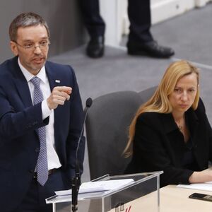 Innenminister Kickl im Parlament.